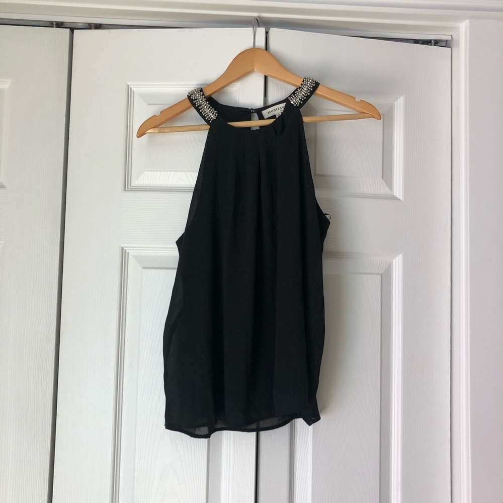 dressy black tank top
